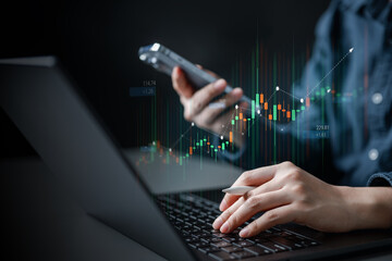 Investment Finance, Risk volatility management. Decision uncertainty caution. Risk assessment. Financial concept. Stock market analysis concept. Trading trading chart. Financial investment. Finance.