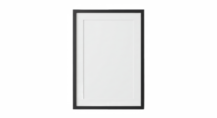 Modern standard A4 A3 size picture frame mockup transparent PNG set bundle, isolated background. White, wood, black texture color with a mat, gallery, art painting photo framing isolated