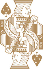 Coffee Lovers Spade Courts - Jack gold