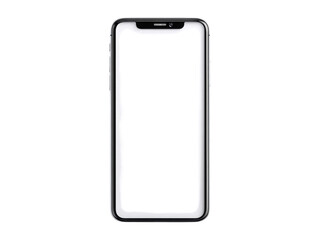 Modern smartphone mockup blank screen isolated background, Isolated On White Background, Png Transparent