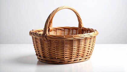 empty wicker basket