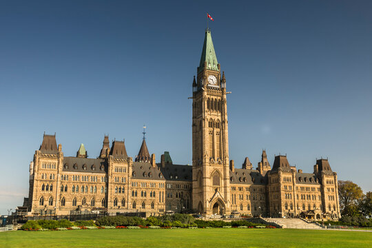 Ottawa Canada Peace Tower on Parliament Hill government building