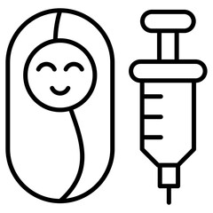 Child Preventive Vaccine Icon