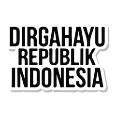 Modern Indonesia Independence Day Illustration