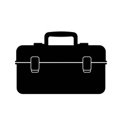 black tool box icon transparent background for design projects