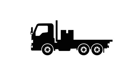 flatbed truck icon a transparent vector illustration for logistics design