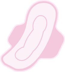  Modern and Clean Graphic of Different Absorbent Pads for Menstrual Health and Care