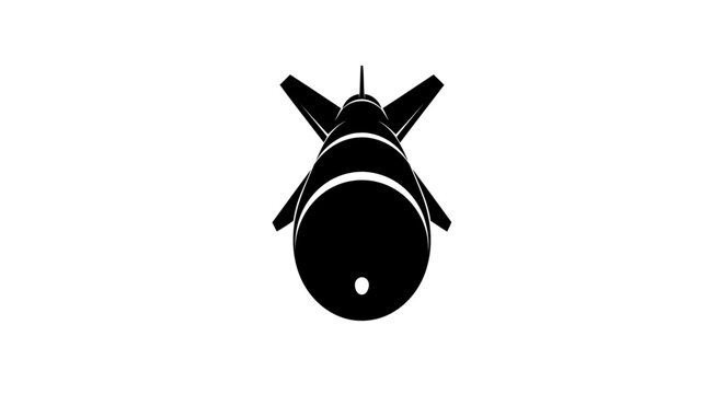 guided missile icon a transparent vector illustration for design projects