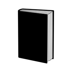 Fototapeta premium simple black book icon transparent background for design projects