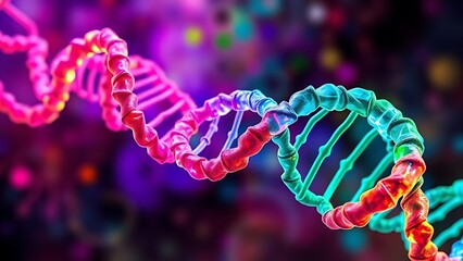An abstract representation of metabolic pathways in vibrant colors, twisting like a double helix.
