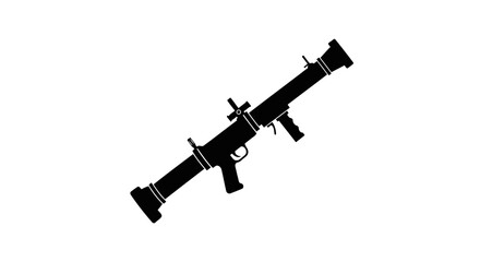 Naklejka premium transparent background rpg icon military weapon vector illustration
