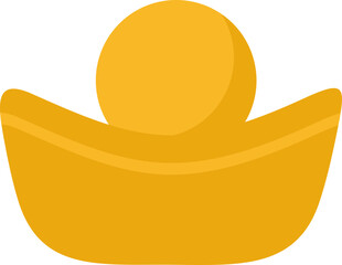  A Golden Yuanbao Graphic for Lunar New Year and Prosperity Designs