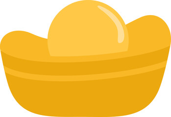  A Golden Yuanbao Graphic for Lunar New Year and Prosperity Designs