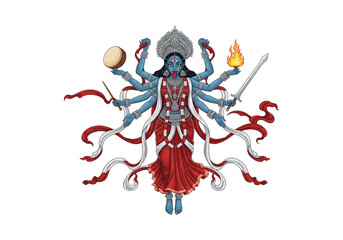 Kali Goddess Art Illustration