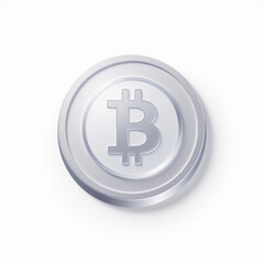 Obraz premium Golden Bitcoin Coin Symbolizing Cryptocurrency and Digital Finance