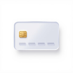 A digital illustration of a card with blue and white color scheme