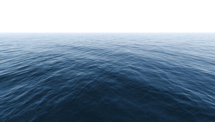 An abstract, serene seascape featuring calm ocean waves under a dark, cloudless sky at night