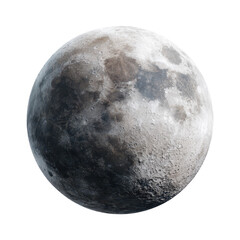 Obraz premium Bright full moon shining against a clear night sky illuminating the tranquil landscape below
