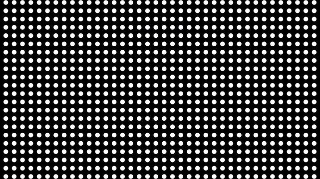 abstract monochrome halftone dots motion design art. random dot fading flickering animation background