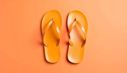 orange flip flops