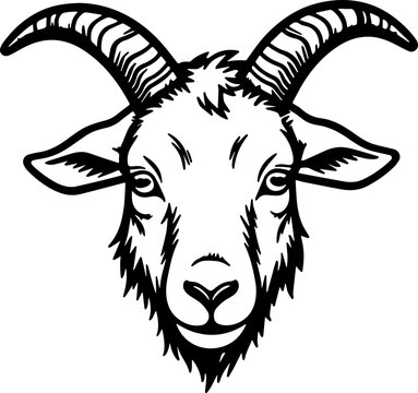 goad head silhouette icon 