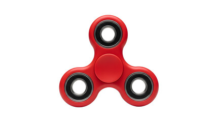 Red fidget spinner toy stress relief hand spinner popular trendy toy for adhd and anxiety focus 100 char on transparent background