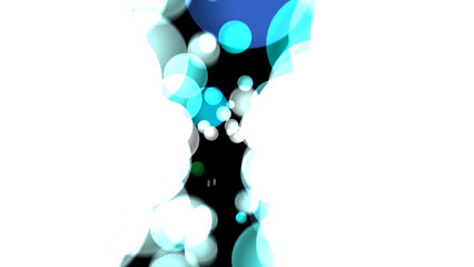 Stunning abstract background with vibrant blue and white bokeh lights creating a dynamic modern design