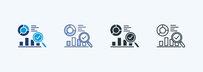 Market Research Multiple Style Icon Collection