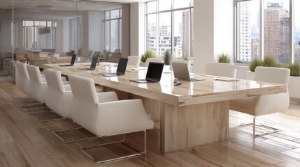 Creative design of modern office meeting room space