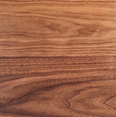 Texture of black walnut surface with oil finish