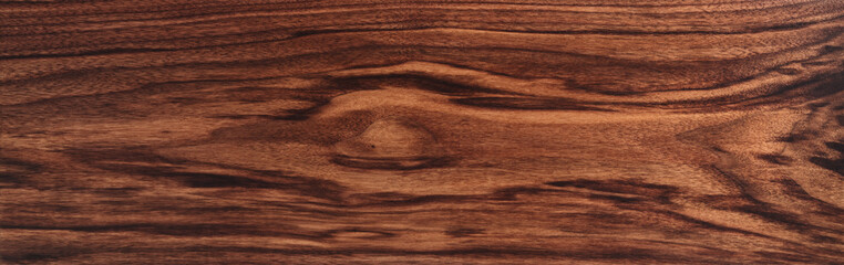 Obraz premium Texture of black walnut board with oil finish