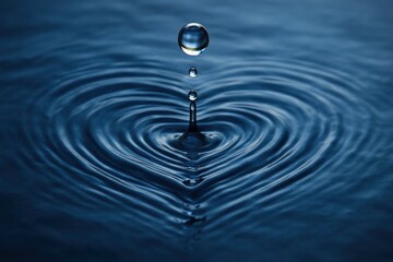 A Single Droplet Splashes into a Calm Lake