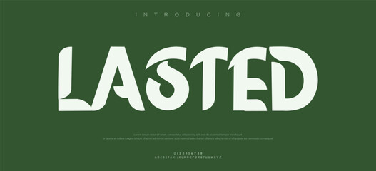 Lasted Modern minimal creative alphabet small letter logo design