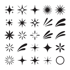 Vintage Star Icon Set