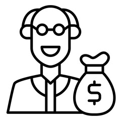 Corporate Pension Plan Icon