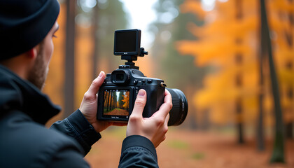 photographer with camera