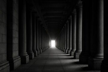 A Glimpse Through Ancient Columns