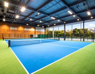 Elegant Indoor Padel Court with Premium Finish