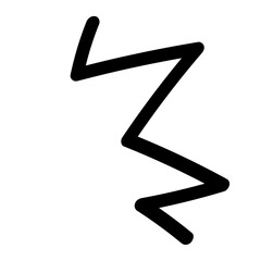 注目、気づき、強調を表すアイコン。漫画のような手書きの装飾。驚いた時の表現。