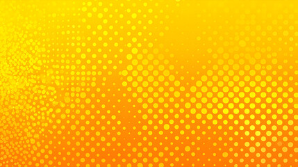 A bright and cheerful yellow background featuring a gradient of dotted textures. The design conveys warmth and energy, making it perfect for creative projects that require a vibrant, upbeat vibe.