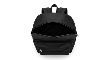 Naklejka premium Black Backpack Stylish and Functional Everyday Carry
