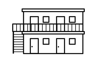 アパートのアイコン