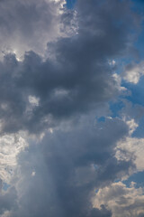 Beautiful skyscape with picturesque clouds