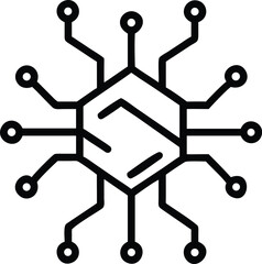 vector illustration of molecule