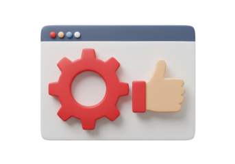 Isolated 3D UI Concept for Positive Feedback on Technical Support or Settings