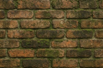 Obraz premium Industrial weathered brick wall texture with authentic patina and natural weathering for urban design projects