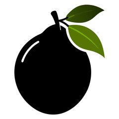 Fototapeta premium brazilian-guava-silhouette vector