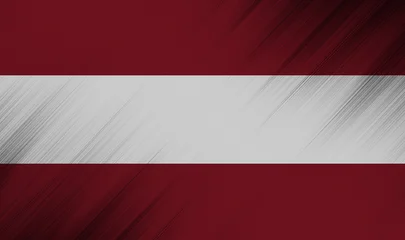 Fototapeten Bordeaux Latvian flag with striking red and white hues in vibrant motion  © Jelena