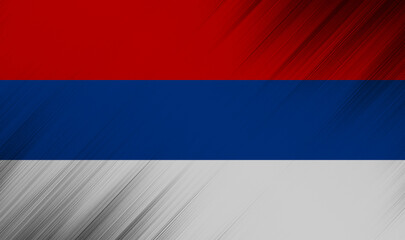 Vibrant display of colors representing the Serbian Republic's flag