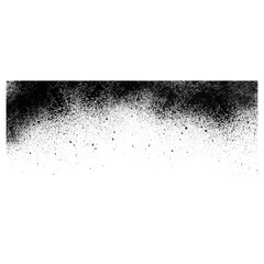 A bold black spray paint grunge border, isolated vector illustration